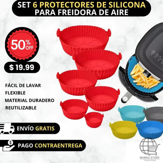 PROTECTORES DE SILICONA PARA AIR FRYER